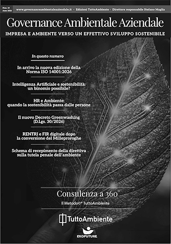 Copertina del numero 10 di Governance Ambientale Aziendale